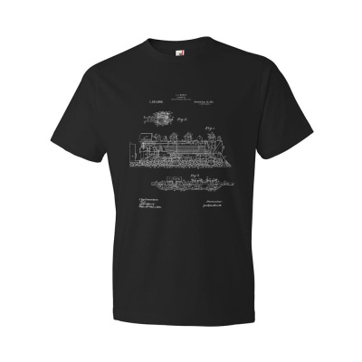 Steam Locomotive Patent T-Shirt