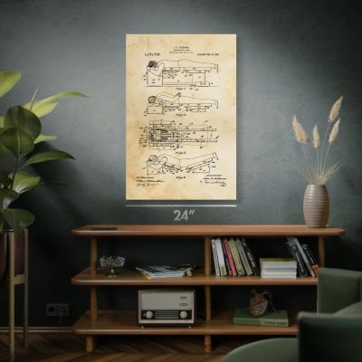 Chiropractic Table Patent Wall Art