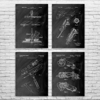 Welding Patent Wall Art Set of 4