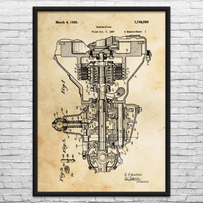 Henry F. Transmission Patent Wall Art