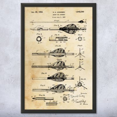 Arrow Patent Wall Art
