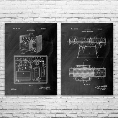 Embalming Patent Wall Art Set of 2
