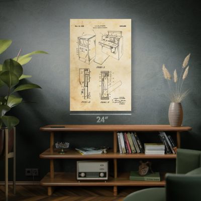 Bank Tube Patent Wall Art