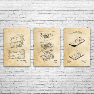 Accounting Patent Wall Art Set of 3