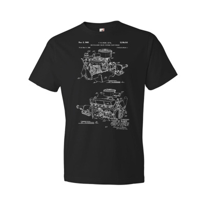 Slant Six Engine Patent T-Shirt