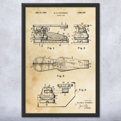 Notary Seal Patent Wall Art