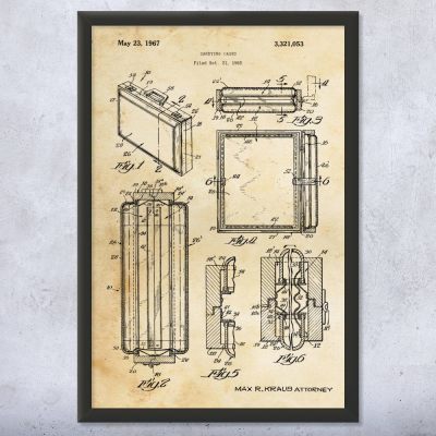 Briefcase Patent Wall Art