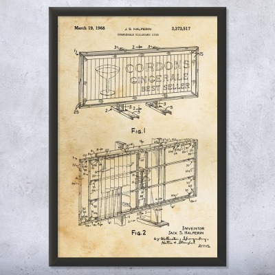 Billboard Patent Wall Art