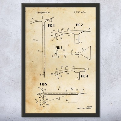 Ice Axe Patent Wall Art