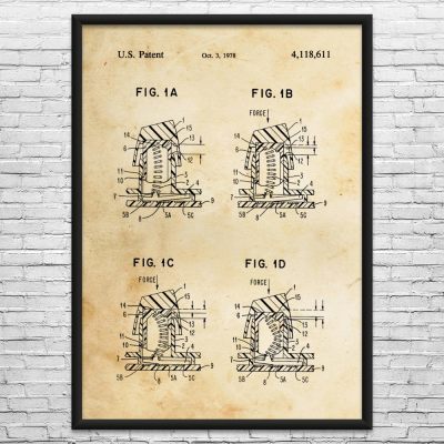 Mechanical Keyboard Buckling Spring Patent Wall Art