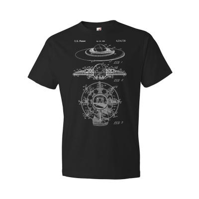 Flying Saucer UFO Patent T-Shirt