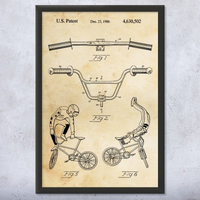BMX Bike Patent Wall Art