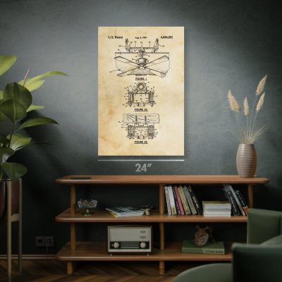 Ceiling Fan Patent Wall Art