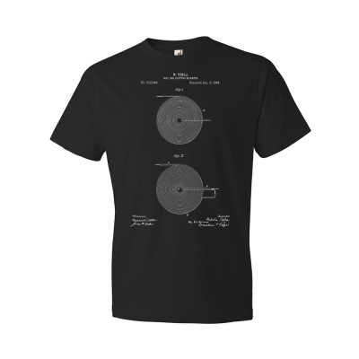 Nikola Tesla Coil For Electromagnets Patent T-Shirt