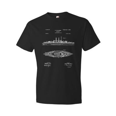 Navy Battle Ship Patent T-Shirt