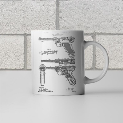 Luger Pistol Patent Mug