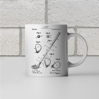 Golf Club Patent Mug
