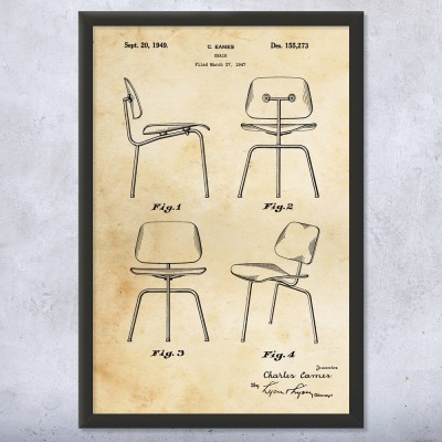 Chair Patent Wall Art