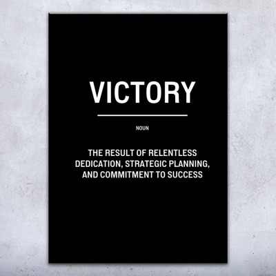 Victory Definition Wall Art Bold