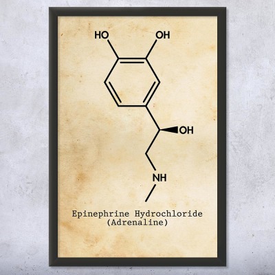 Adrenaline Molecule Wall Art