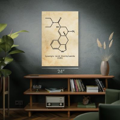 LSD Molecule Wall Art