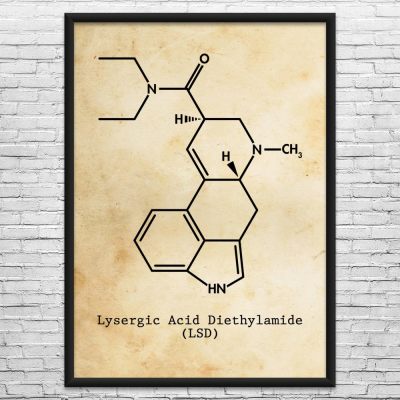 LSD Molecule Wall Art