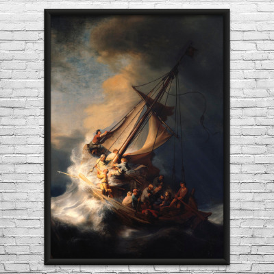 Rembrandt Storm on the Sea of Galilee Art Print